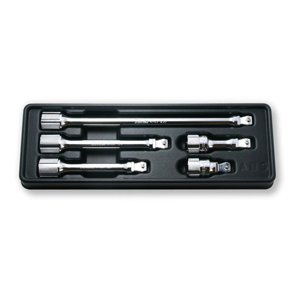 Ko-Ken Wobble-Fix Extension Bar set 50-250mm ABS Tray 5 pieces 1/2 Sq. Drive PK4763/5